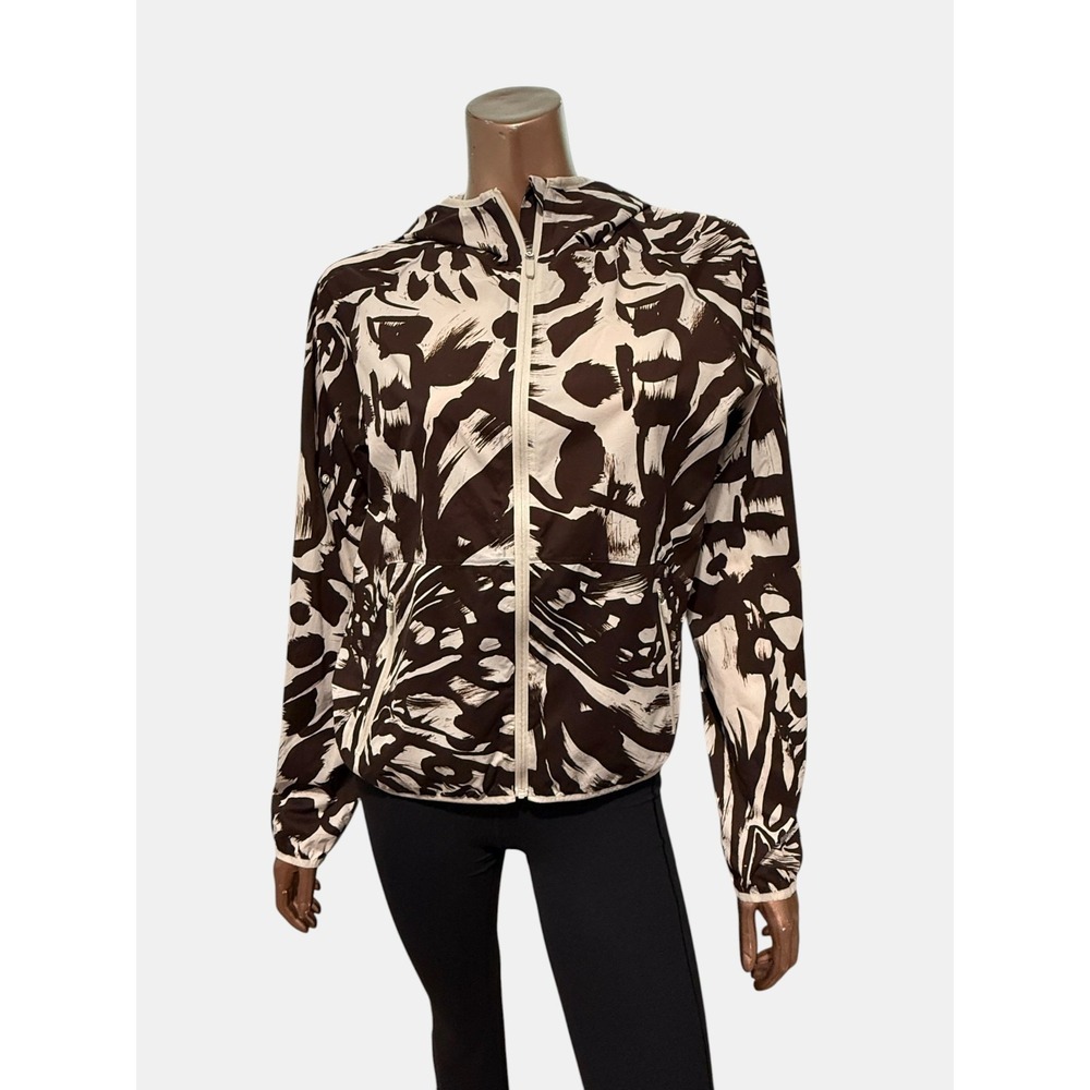 Lululemon Athletica Packable Ultralight Run Jacket Monarch Bloom Bone Espresso/6 - Picture 4 of 11